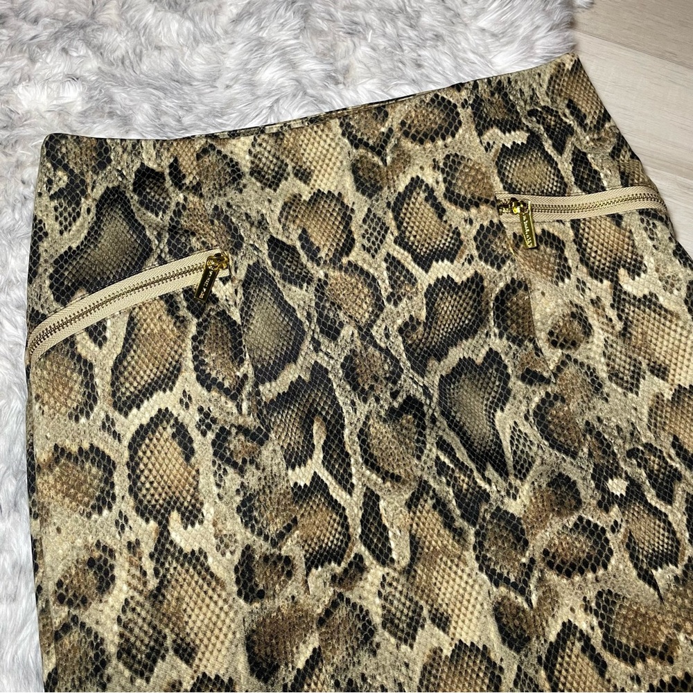 Michael Kors Python Print Pencil Skirt